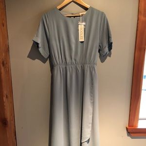 NWT Maxi Bridesmaid Dress in Sage green size L